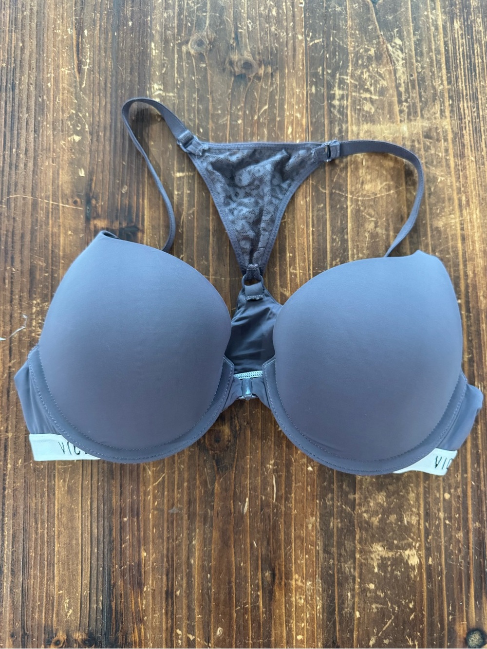 Victoria's Secret Smooth Molded T-Shirt Bra - Charcoal